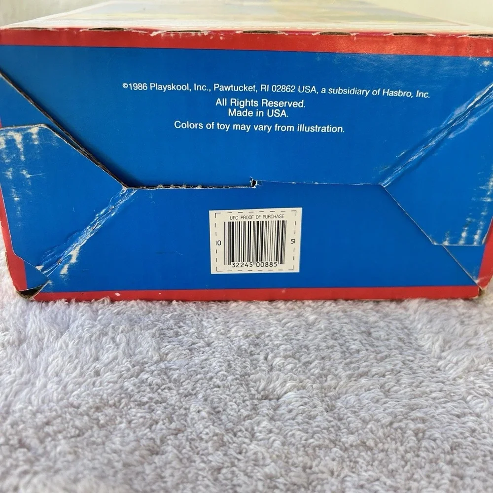 Vintage Playskool Lincoln Logs Original Box 103 Pieces 1986 Complete